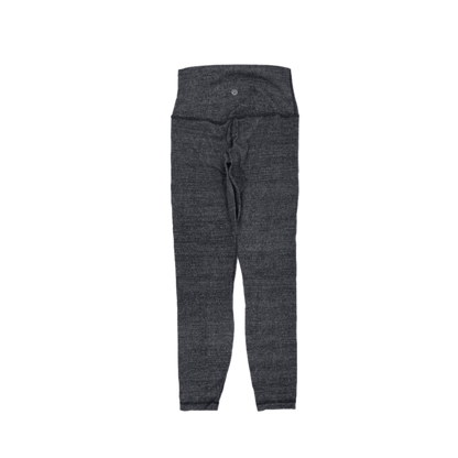 Lululemon High Waist Dark Grey Seamless Leggings Women's Size Small Polyester Blend
