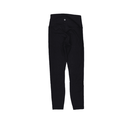 Lululemon Black High Waist Active Leggings Size 10 28 Inch Inseam Polyester Blend