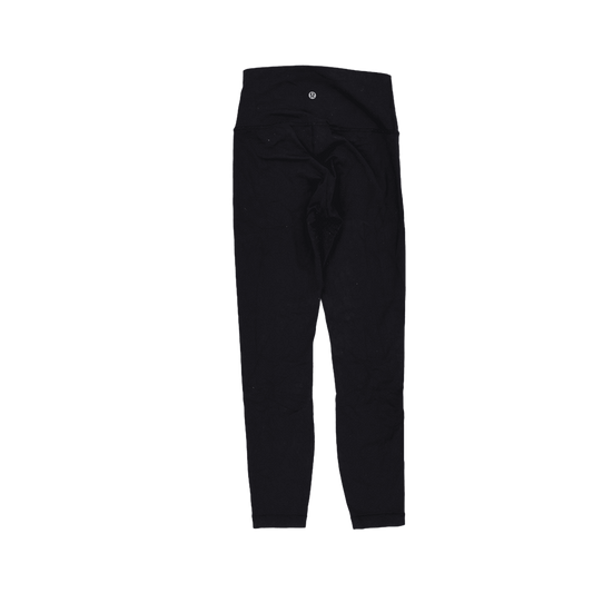 Lululemon Black High Waist Active Leggings Size 10 28 Inch Inseam Polyester Blend