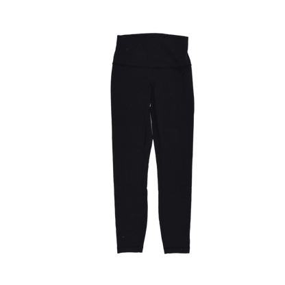 Lululemon Black High Waist Active Leggings Size 10 28 Inch Inseam Polyester Blend