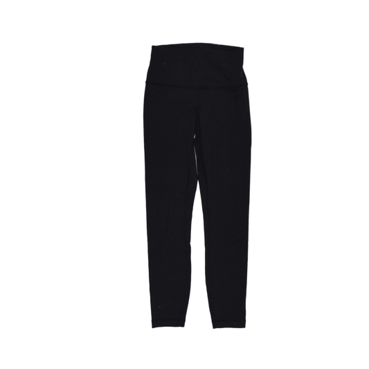 Lululemon Black High Waist Active Leggings Size 10 28 Inch Inseam Polyester Blend