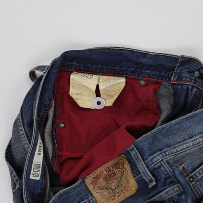 Tommy Hilfiger Ryder Zip Slim Fit Blue Jeans W33 L32 Cotton Vintage