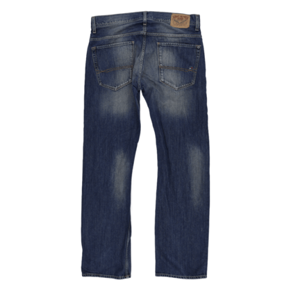 Tommy Hilfiger Ryder Zip Slim Fit Blue Jeans W33 L32 Cotton Vintage