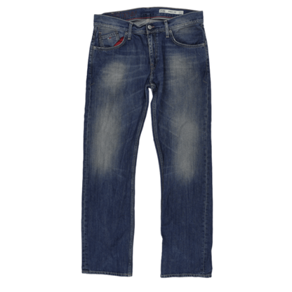 Tommy Hilfiger Ryder Zip Slim Fit Blue Jeans W33 L32 Cotton Vintage