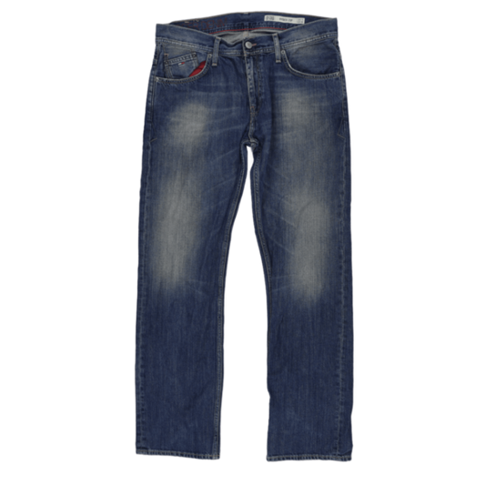 Tommy Hilfiger Ryder Zip Slim Fit Blue Jeans W33 L32 Cotton Vintage