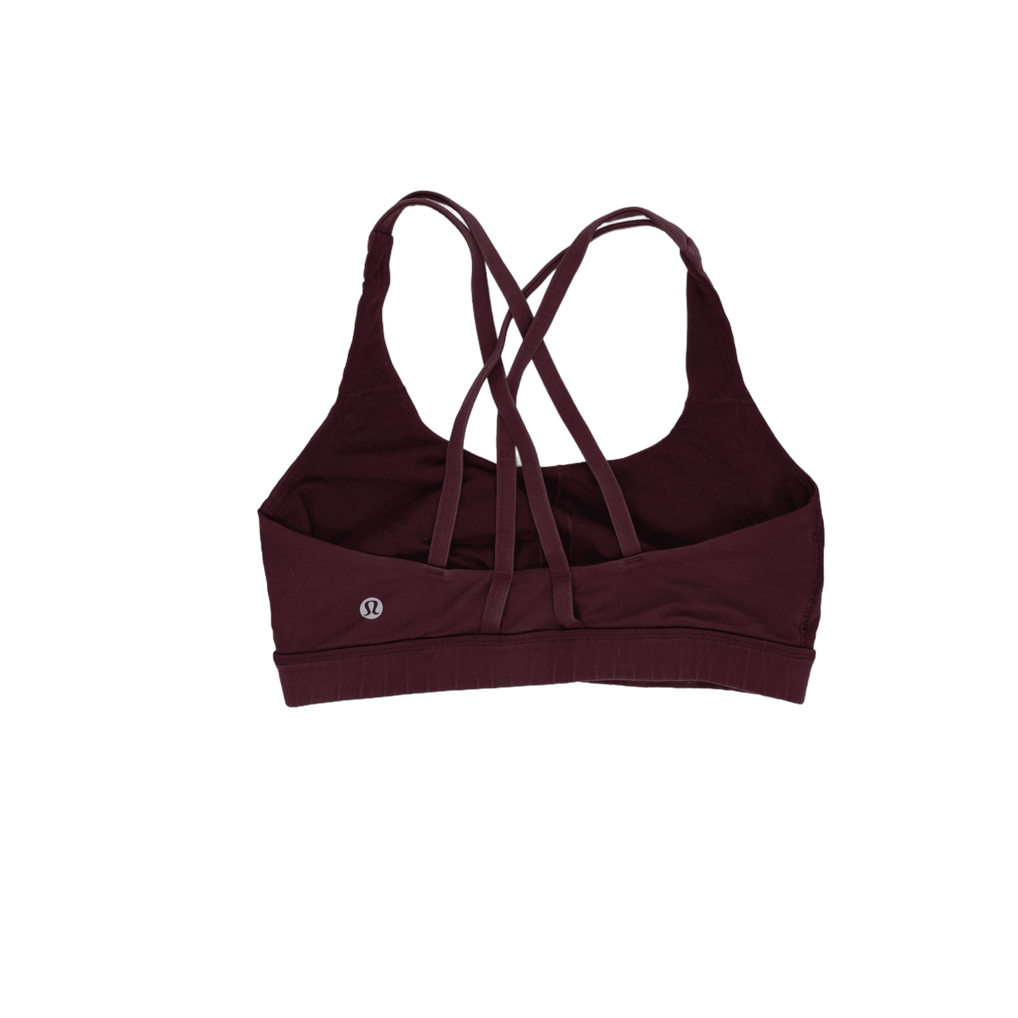 Lululemon Cross Back Burgundy Sports Bra Women's Activewear Size Small Nylon Blend