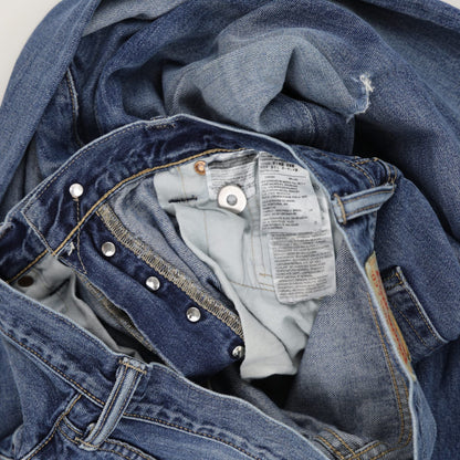 Levi's 501 Straight Leg Blue Jeans W33 L34 Cotton Denim Vintage