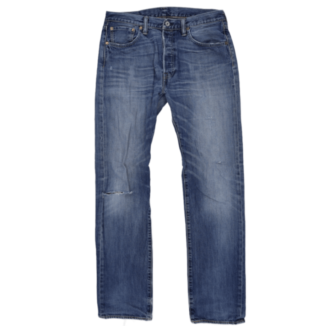 Levi's 501 Straight Leg Blue Jeans W33 L34 Cotton Denim Vintage