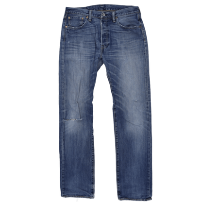 Levi's 501 Straight Leg Blue Jeans W33 L34 Cotton Denim Vintage
