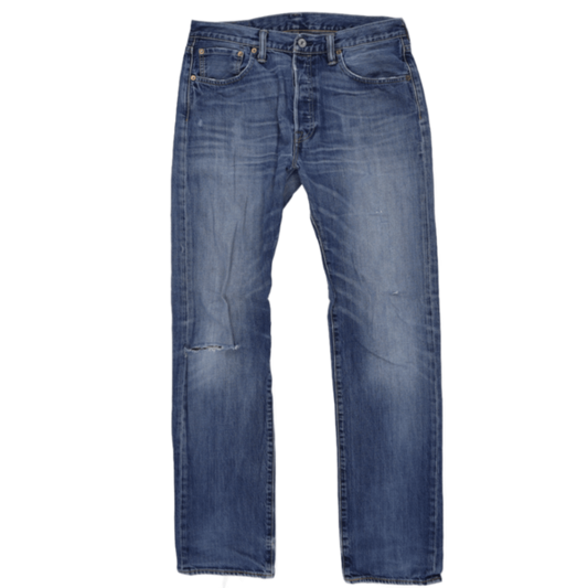 Levi's 501 Straight Leg Blue Jeans W33 L34 Cotton Denim Vintage