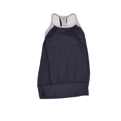 Nike Women's Athletic Tank Top Navy Blue White Sleeveless Size M Polyester Blend