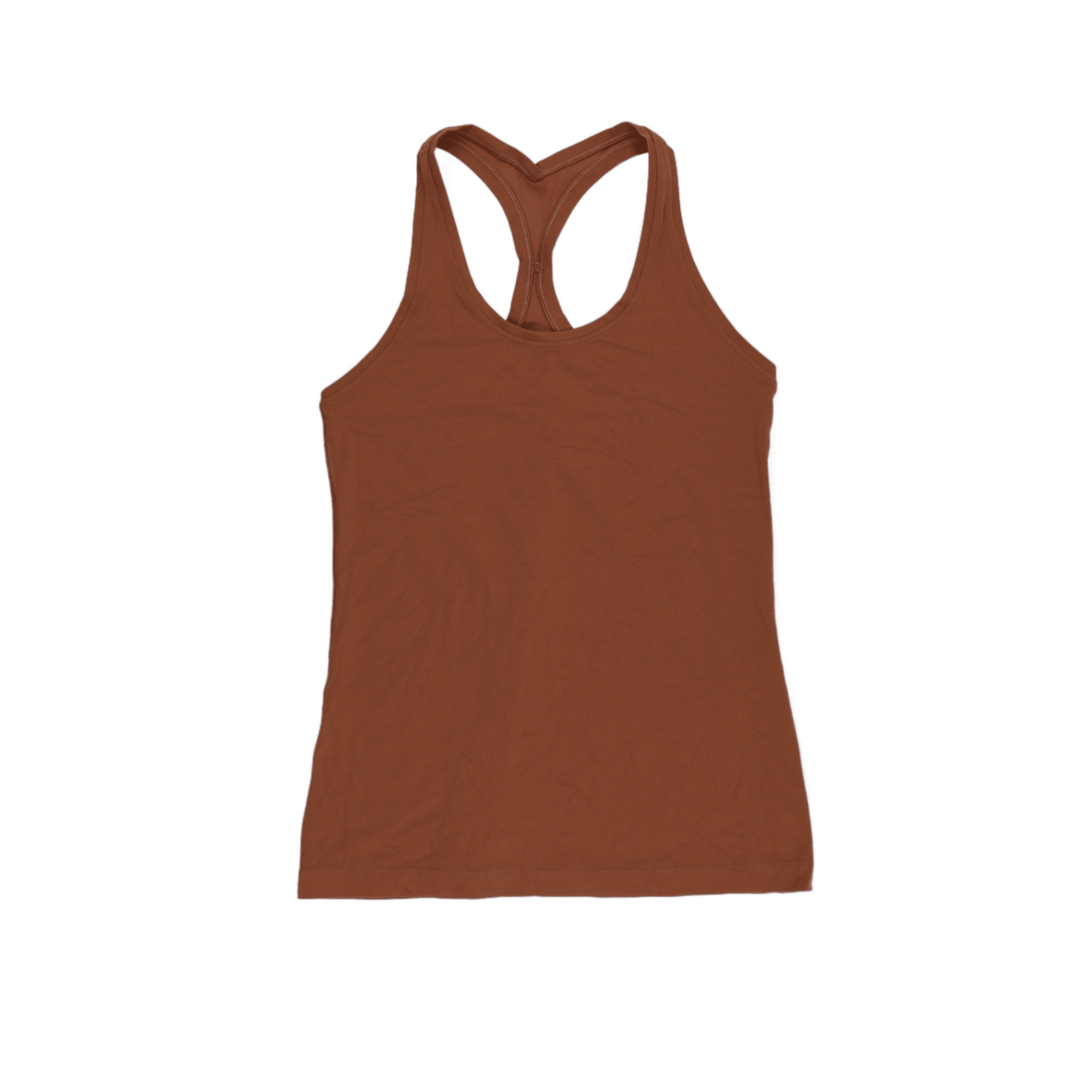 Lululemon Brown Racerback Tank Top Women's Size S Polyester Blend Scoop Neck Sleeveless