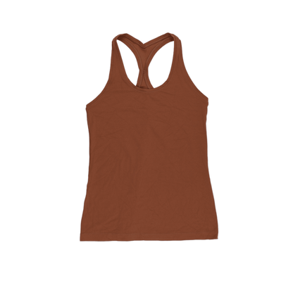 Lululemon Brown Racerback Tank Top Women's Size S Polyester Blend Scoop Neck Sleeveless