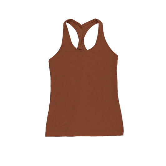 Lululemon Brown Racerback Tank Top Women's Size S Polyester Blend Scoop Neck Sleeveless