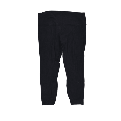 Lululemon Black High Rise Yoga Leggings Women's Medium 28 In Stretch Fabric