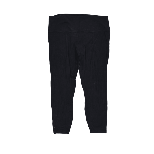 Lululemon Black High Rise Yoga Leggings Women's Medium 28 In Stretch Fabric