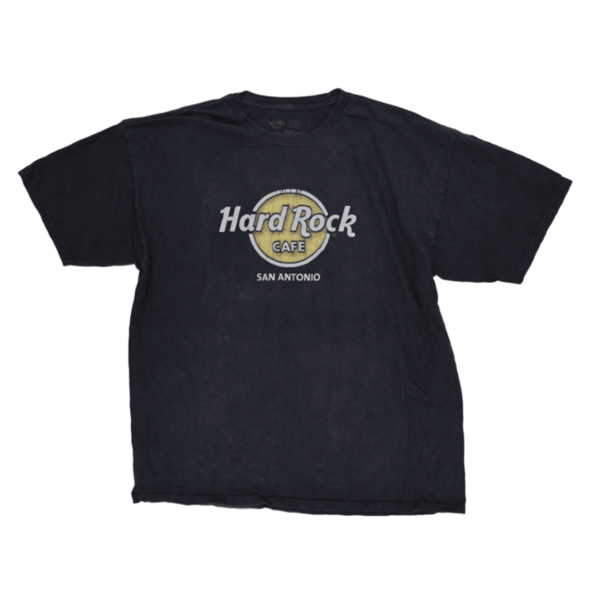 Hard Rock Cafe Vintage Black Cotton T-Shirt Men's Large Crew Neck 100% Cotton
