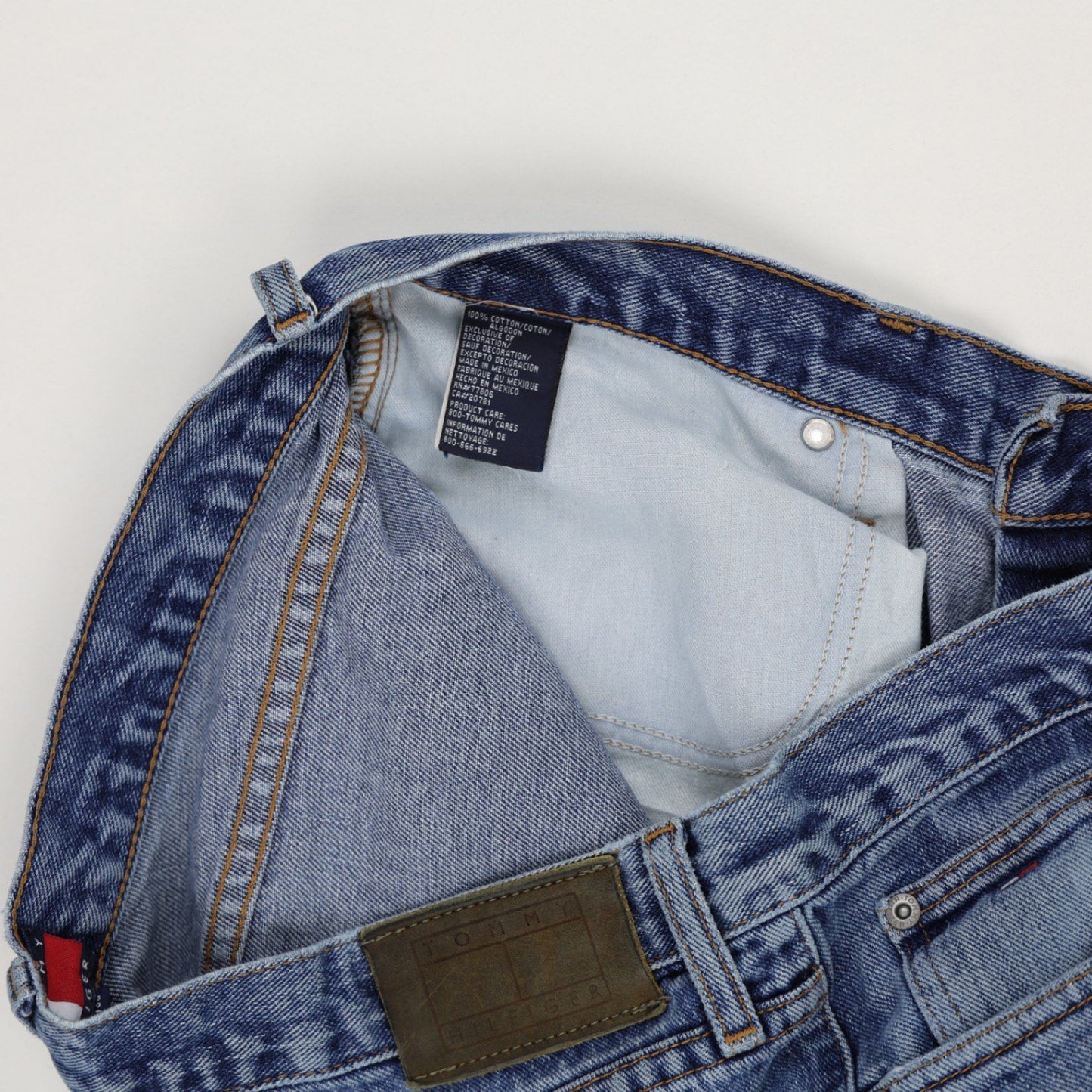 Tommy Hilfiger Vintage Denim Shorts Blue 34 Inch Waist 100 Percent Cotton