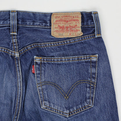 Levi's 501 Original Fit Straight Leg Blue Denim Jeans W32 L34 Vintage Cotton