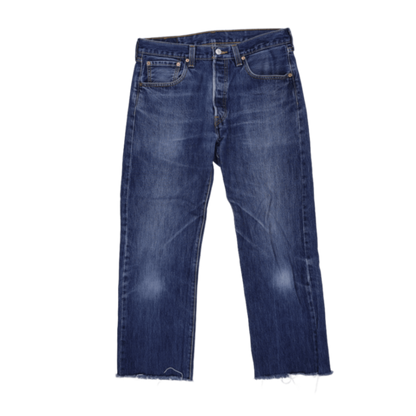 Levi's 501 Original Fit Straight Leg Blue Denim Jeans W32 L34 Vintage Cotton