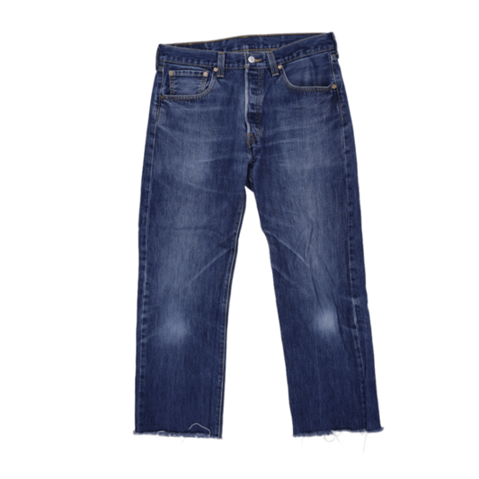 Levi's 501 Original Fit Straight Leg Blue Denim Jeans W32 L34 Vintage Cotton