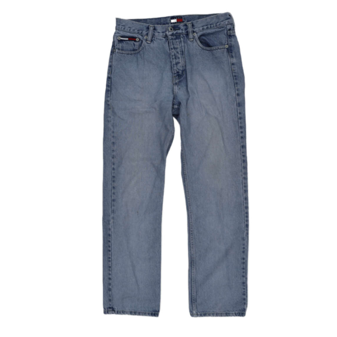 Tommy Jeans Light Blue Vintage Straight Leg Denim Jeans 32W 30L Cotton