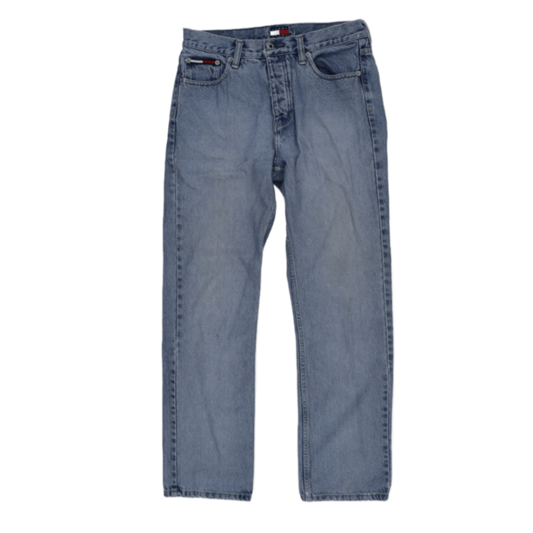 Tommy Jeans Light Blue Vintage Straight Leg Denim Jeans 32W 30L Cotton