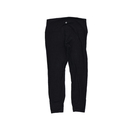 Lululemon Black Yoga Leggings Women Size 8 Stretch Nylon Blend 70 cm Inseam