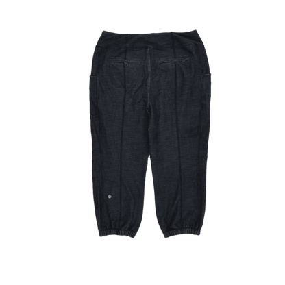 Lululemon Athletica Charcoal Jogger Trousers Women Small Cotton Blend