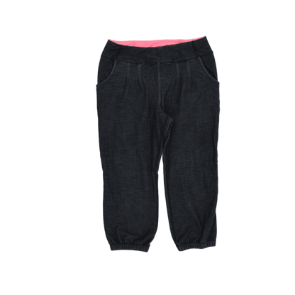 Lululemon Athletica Charcoal Jogger Trousers Women Small Cotton Blend