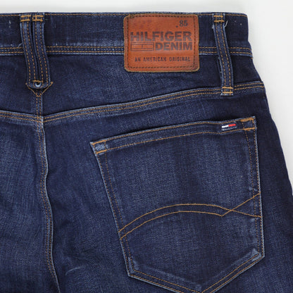 Tommy Hilfiger Classic Straight Leg Jeans Dark Blue 34W 32L Cotton Denim