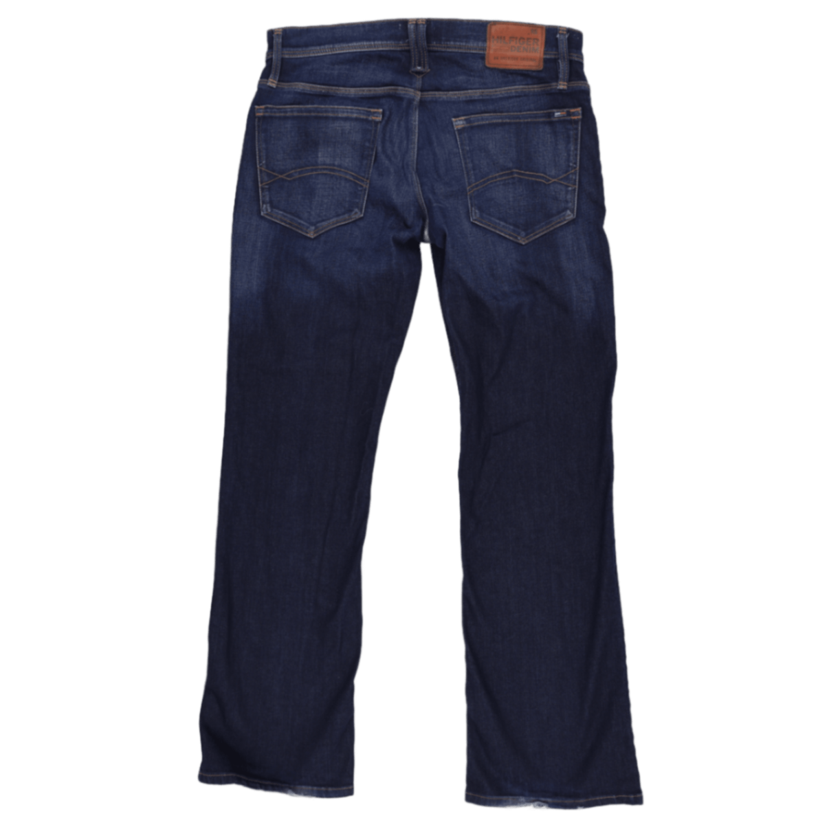 Tommy Hilfiger Classic Straight Leg Jeans Dark Blue 34W 32L Cotton Denim