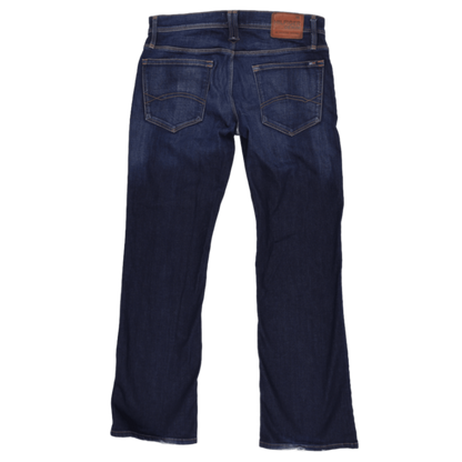 Tommy Hilfiger Classic Straight Leg Jeans Dark Blue 34W 32L Cotton Denim