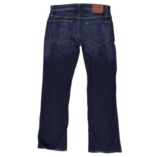 Tommy Hilfiger Classic Straight Leg Jeans Dark Blue 34W 32L Cotton Denim