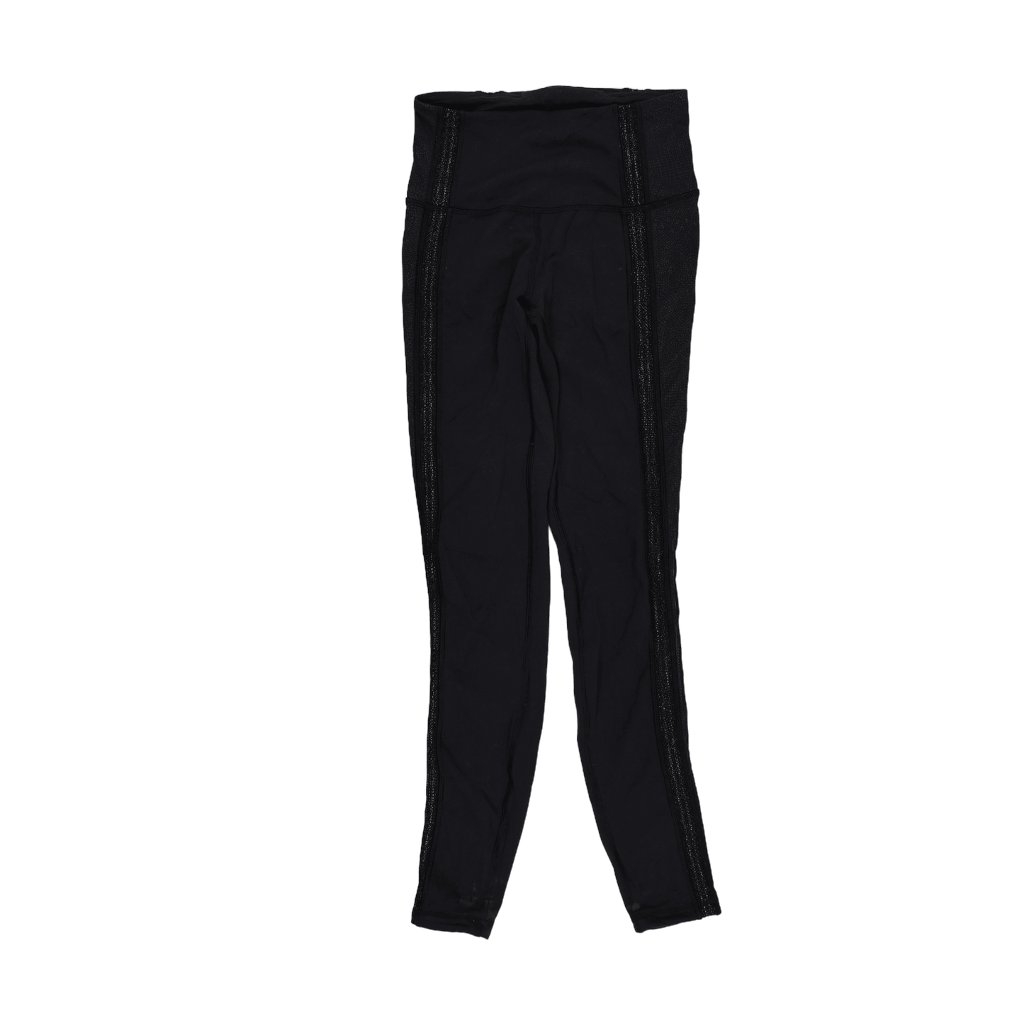 Lululemon High-Rise Black Active Leggings Size 8 Stretch Fabric 72cm Inseam