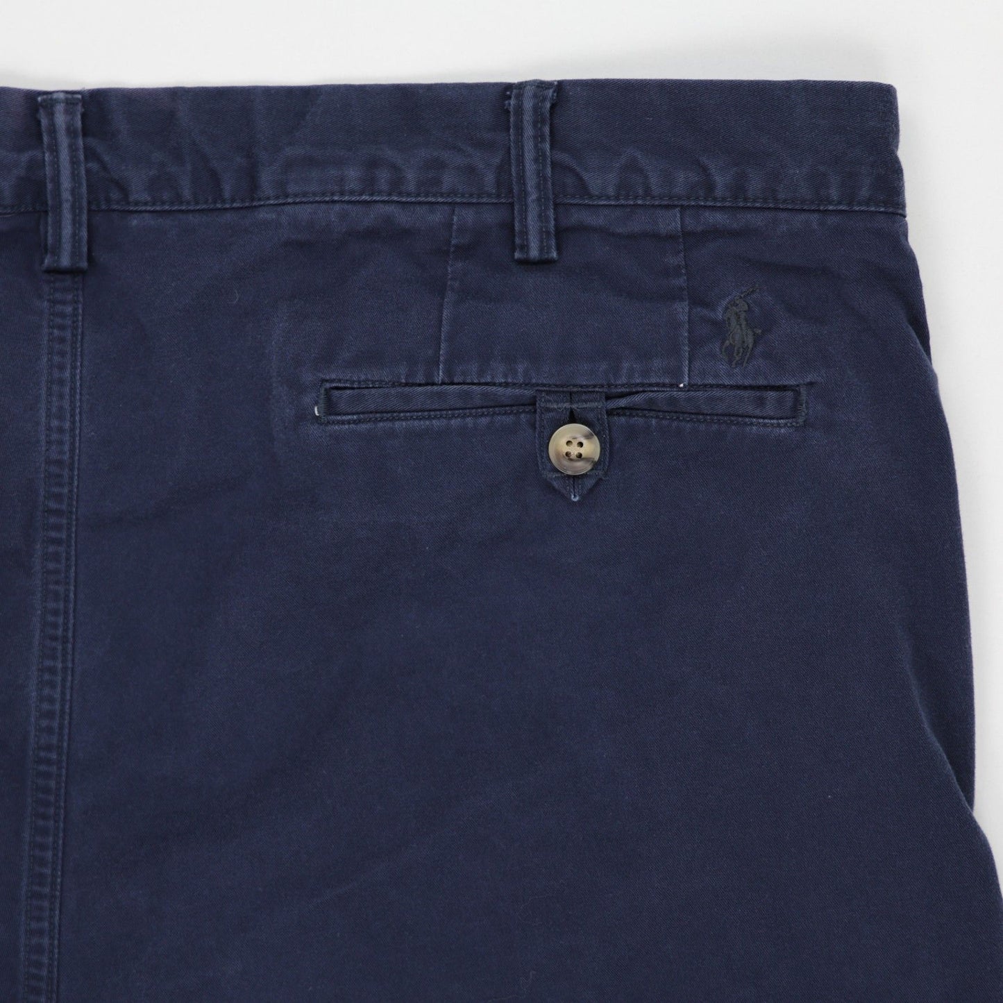 Polo Ralph Lauren Navy Blue Cotton Chino Trousers Size 34 Inseam 32 for Men