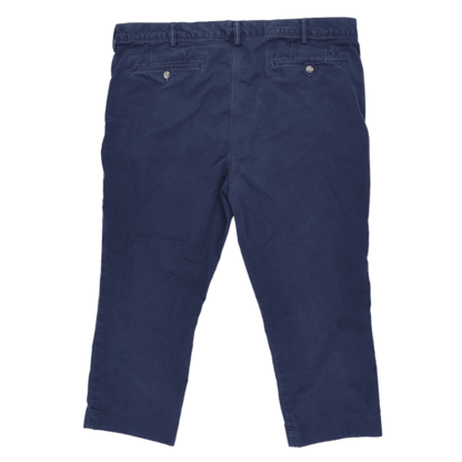 Polo Ralph Lauren Navy Blue Cotton Chino Trousers Size 34 Inseam 32 for Men