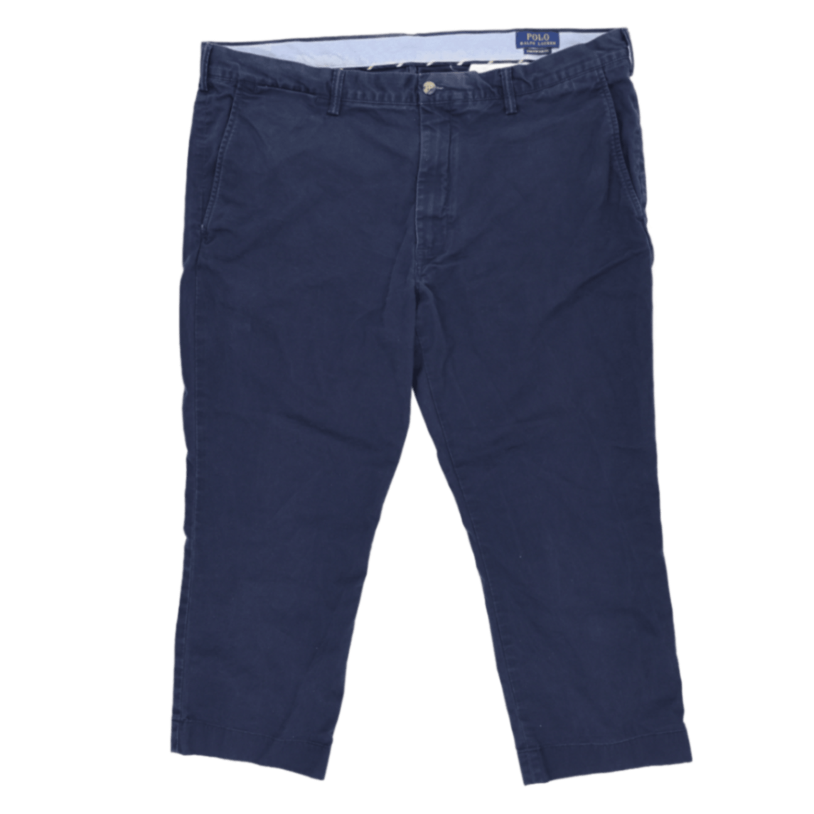 Polo Ralph Lauren Navy Blue Cotton Chino Trousers Size 34 Inseam 32 for Men