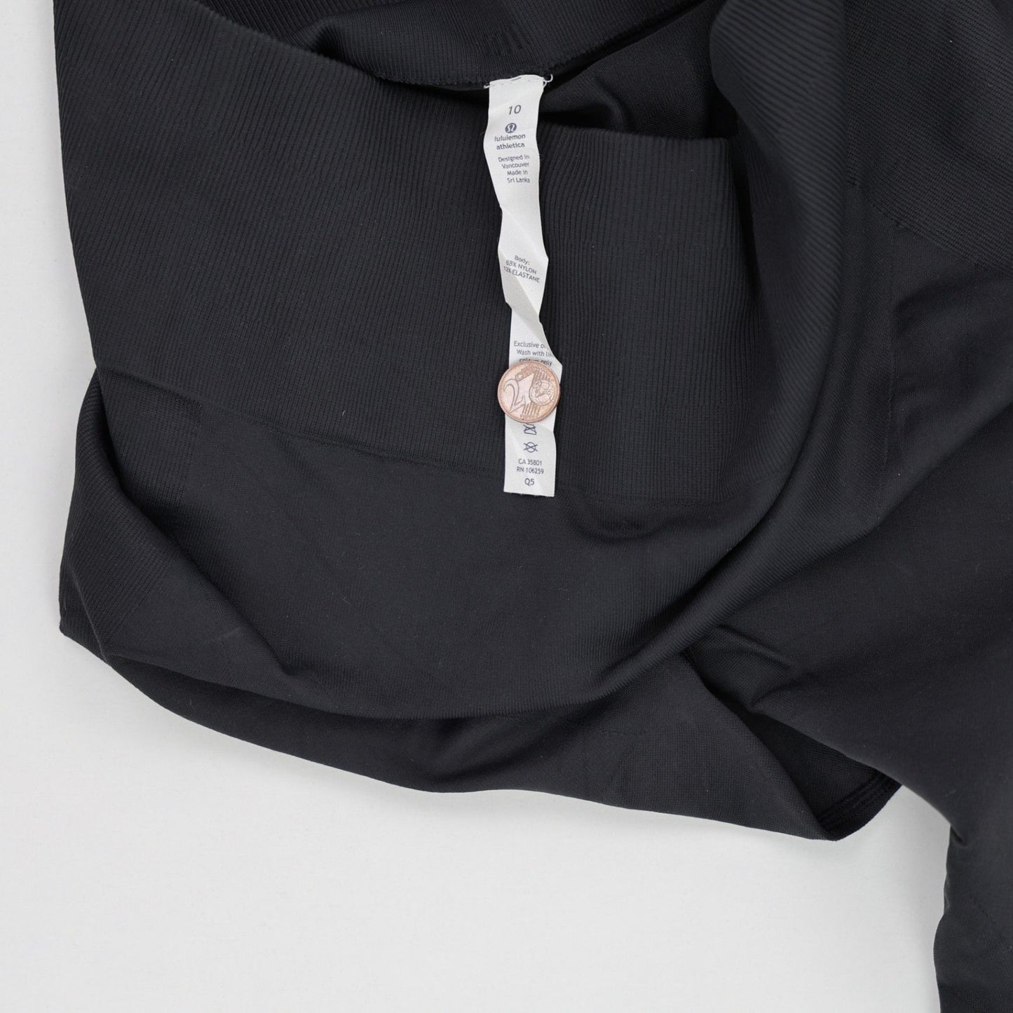 Lululemon Black High-Rise Leggings Size 10 26 Inch Inseam Nylon Elastane