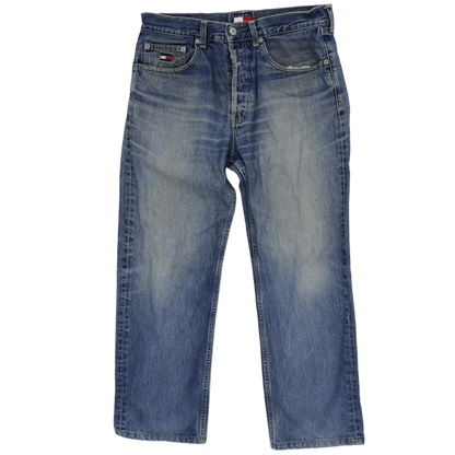 Tommy Hilfiger Vintage Straight Leg Denim Jeans Mid Blue W32 L30 Cotton