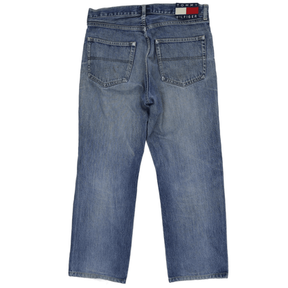 Tommy Hilfiger Vintage Straight Leg Denim Jeans Mid Blue W32 L30 Cotton