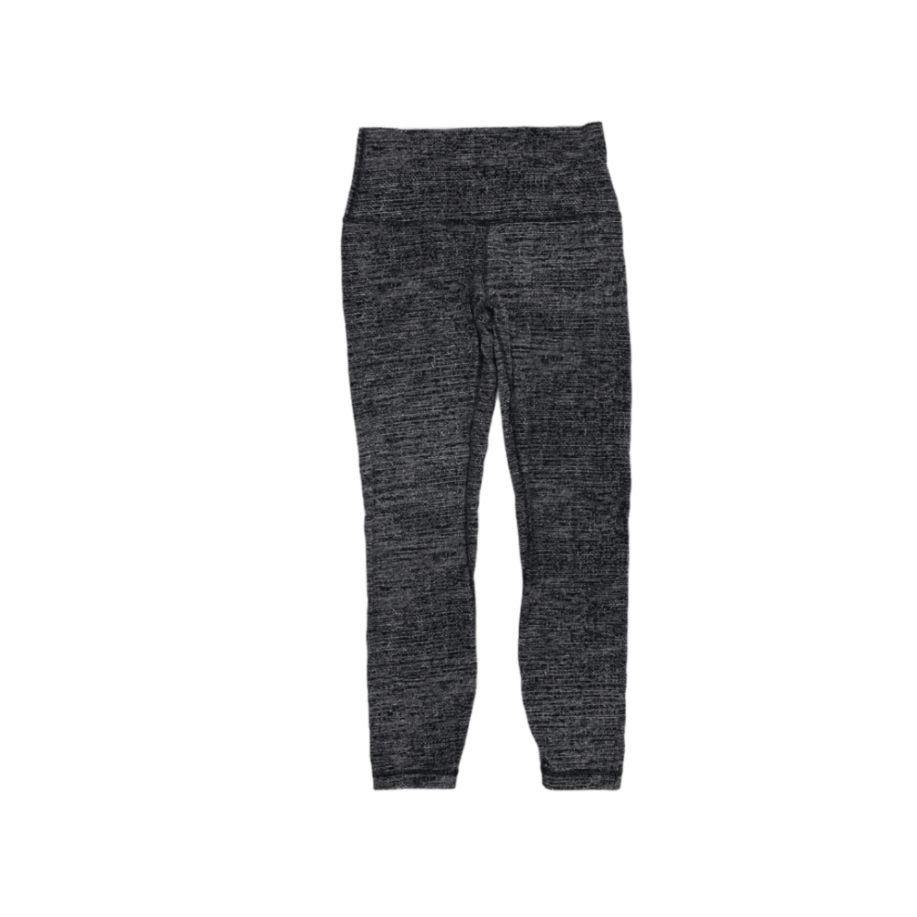 Lululemon Grey Knit High Waist Yoga Leggings Size S UK 8 Women's Activewear