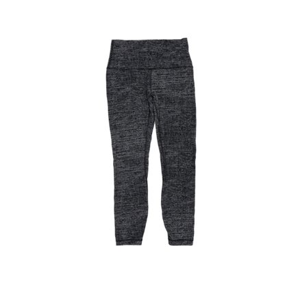 Lululemon Grey Knit High Waist Yoga Leggings Size S UK 8 Women's Activewear