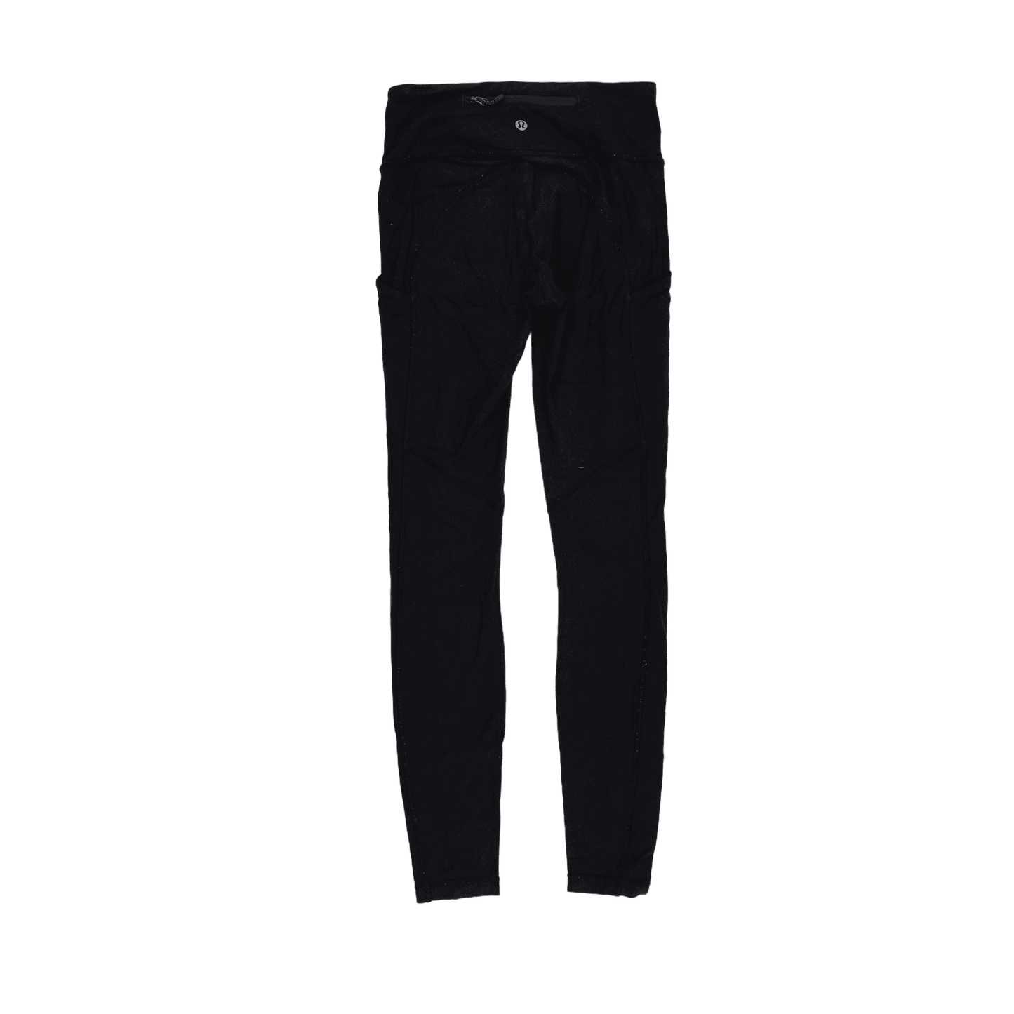 Lululemon High Rise Black Leggings Size 8 Stretch Polyester Blend