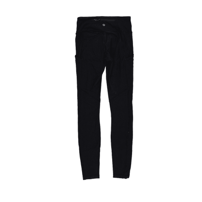 Lululemon High Rise Black Leggings Size 8 Stretch Polyester Blend