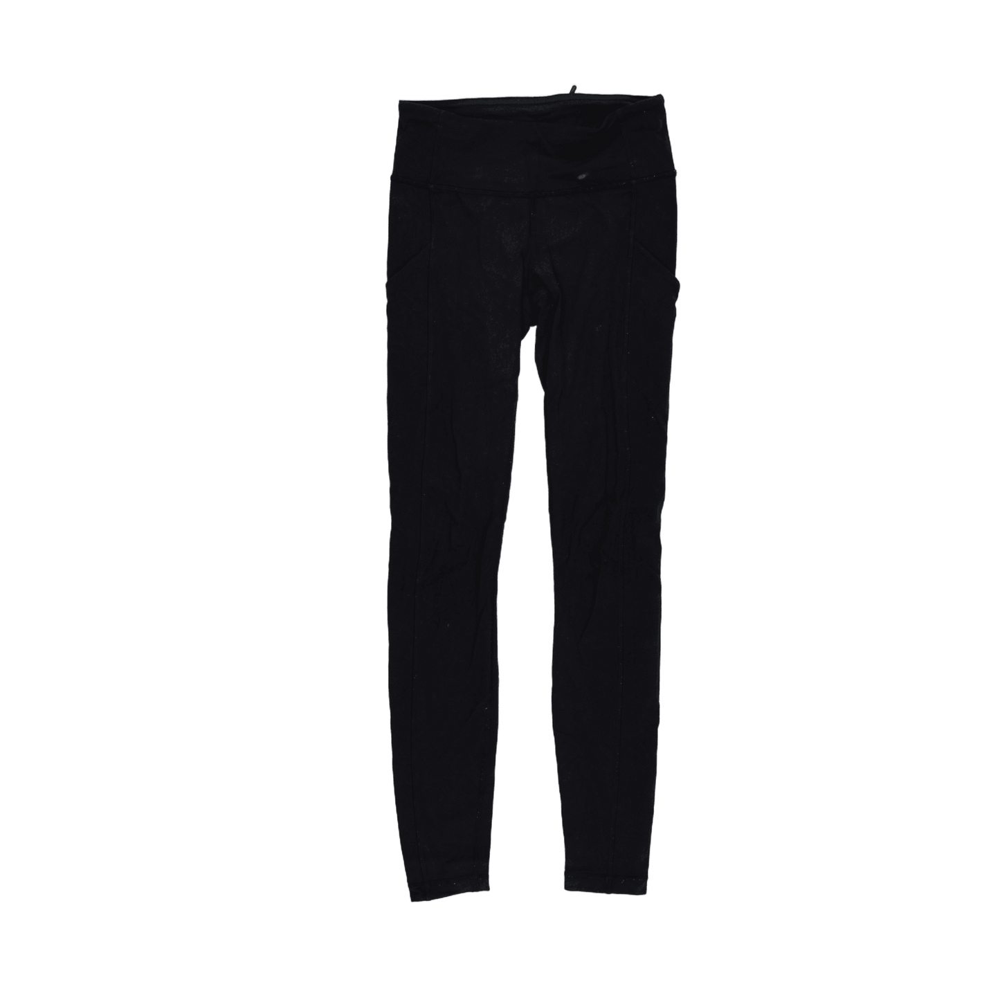 Lululemon High Rise Black Leggings Size 8 Stretch Polyester Blend