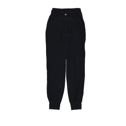 Lululemon Black Cotton Joggers Small 72 cm Inseam 68 cm Waist
