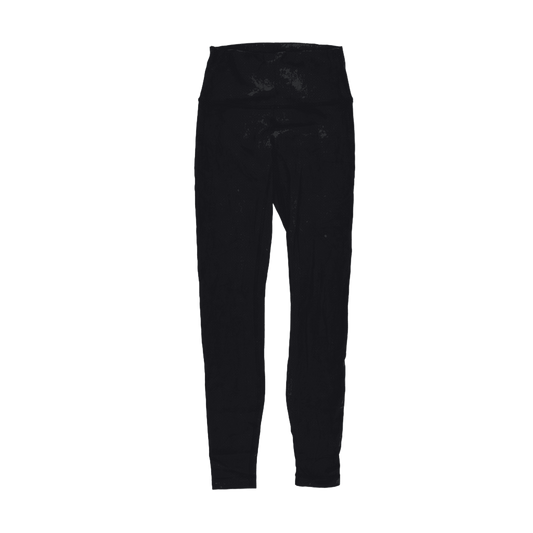 Lululemon High-Rise Black Leggings Women's Size 10 28 Inch Inseam Polyester Blend Activewear