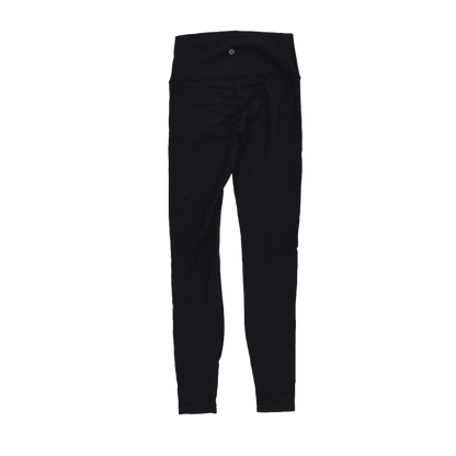 Lululemon High-Rise Black Leggings Women's Size 10 28 Inch Inseam Polyester Blend Activewear