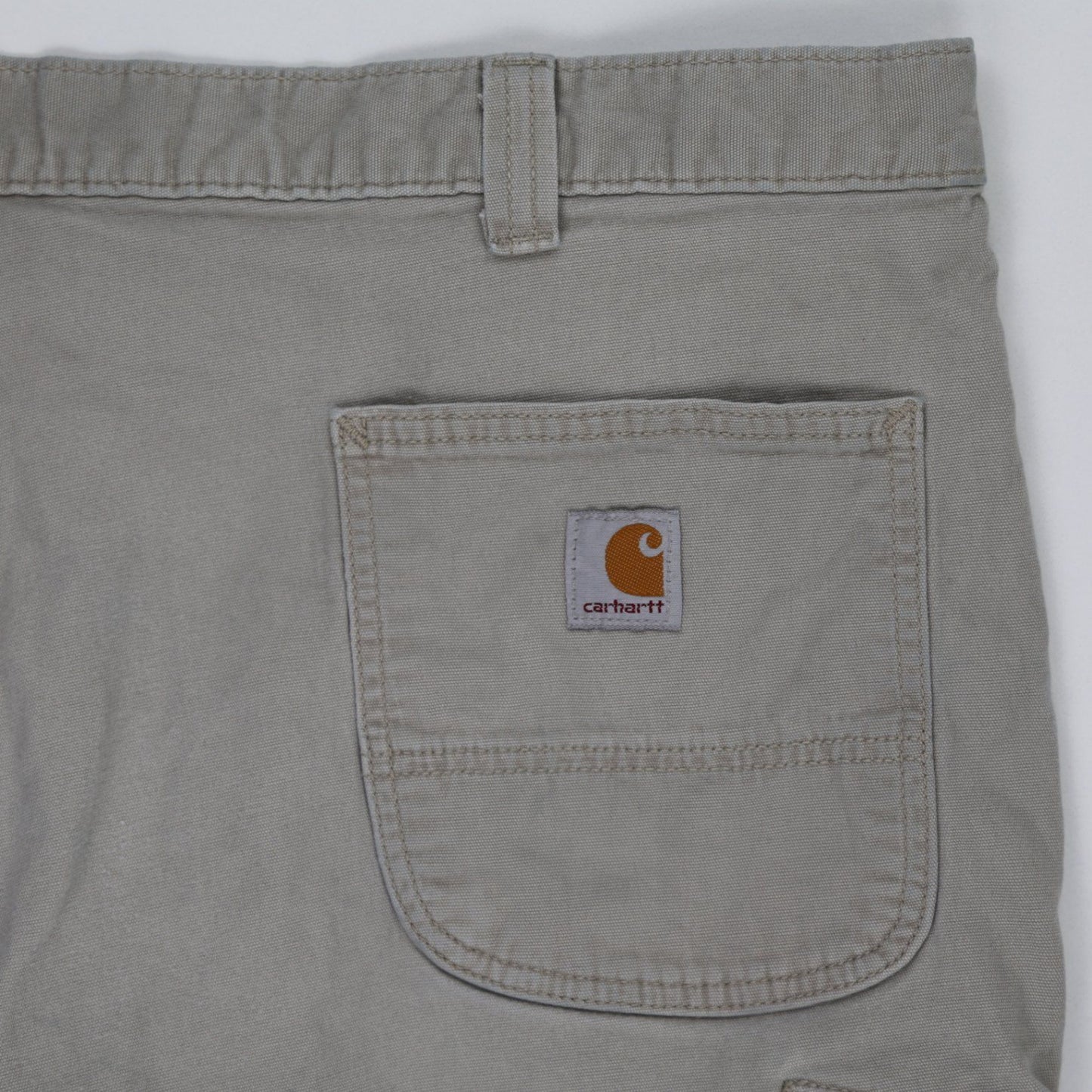 Carhartt Mens Relaxed Fit Grey Work Shorts 11 Inch Inseam Size 44 Cotton